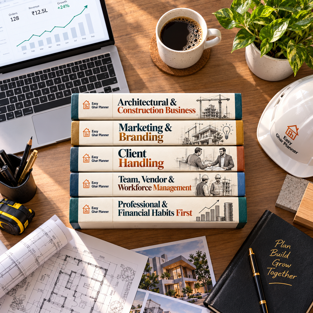 Construction Business -5 Book Printed( For Engineer , Architect, Interior Designer & Construction Professionals )
