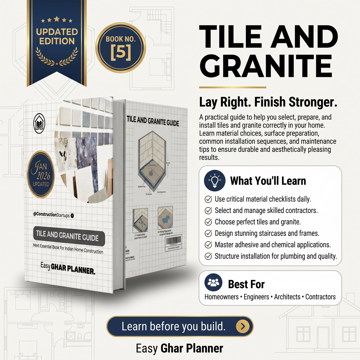 5 Printed Books  Home Construction Starter Kit + e Bonuses